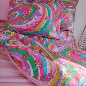 Mushroom Technicolor Dreams Sheet Set Dolls Kill